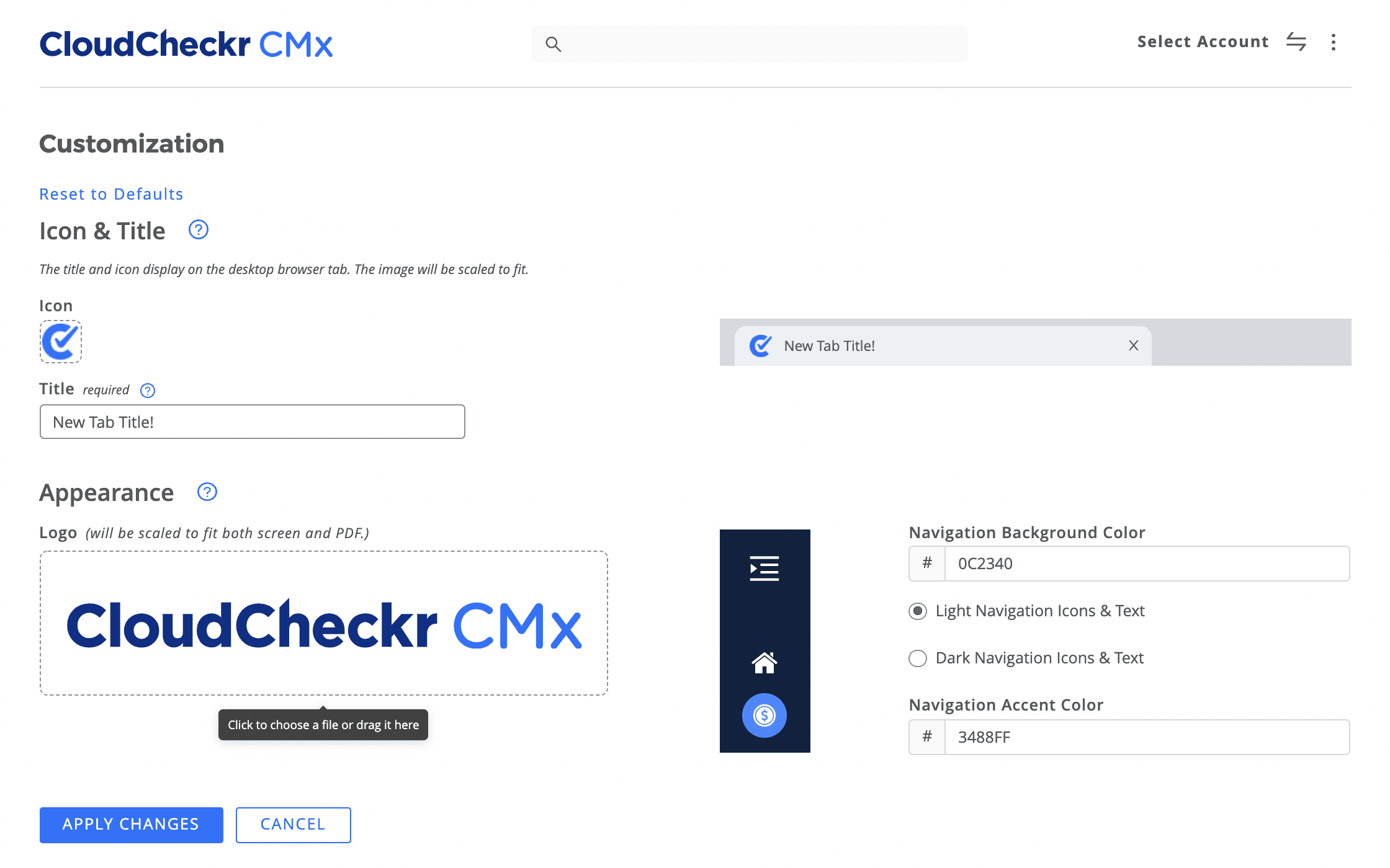 CloudCheckr CMx project screenshot