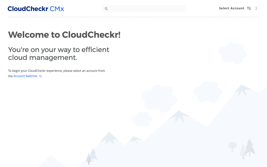 CloudCheckr welcome page screenshot