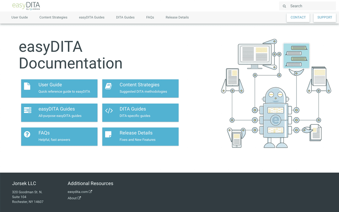 Documentation portal screenshot