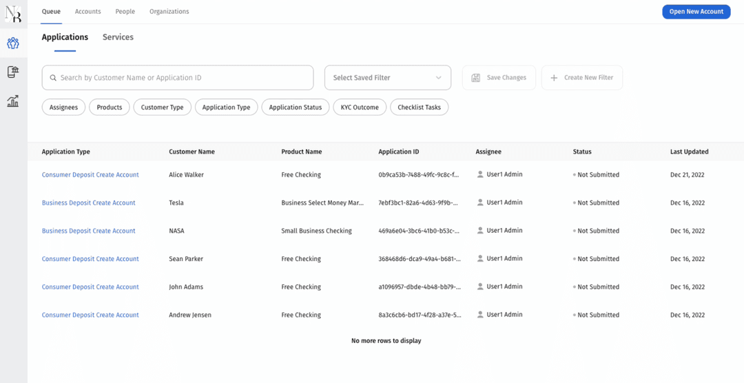 MANTL dashboard screenshot